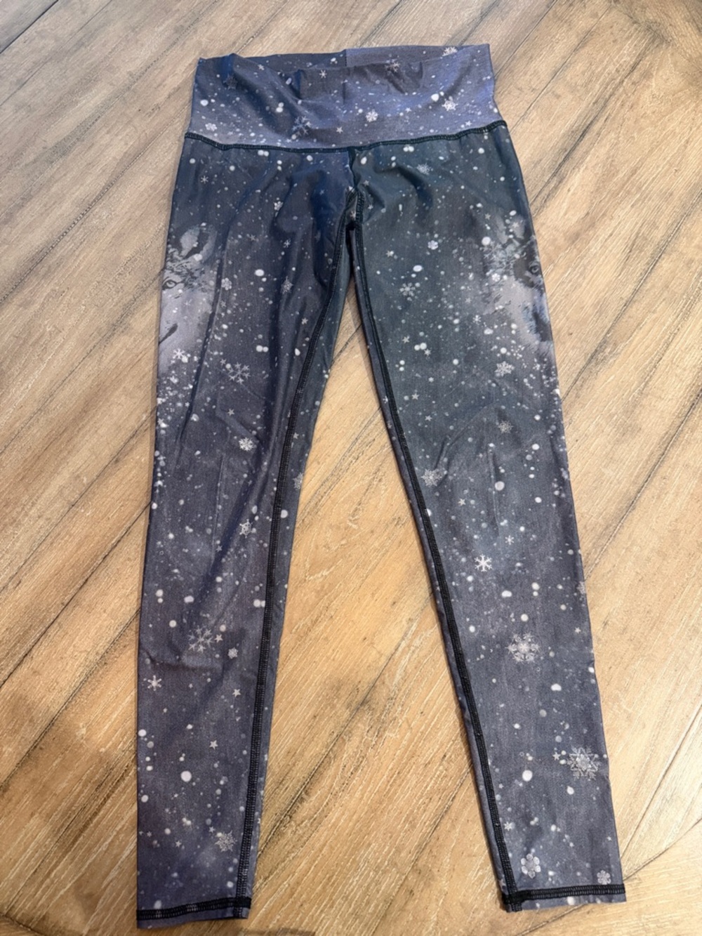 teeki Black Galaxy Star with Wolf Leggings